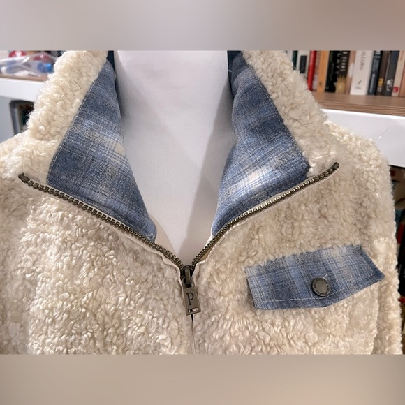 Pendleton Sherpa Shearling Fleece Teddy Bear Women’s Jacket Size Medium - Picture 4 of 6